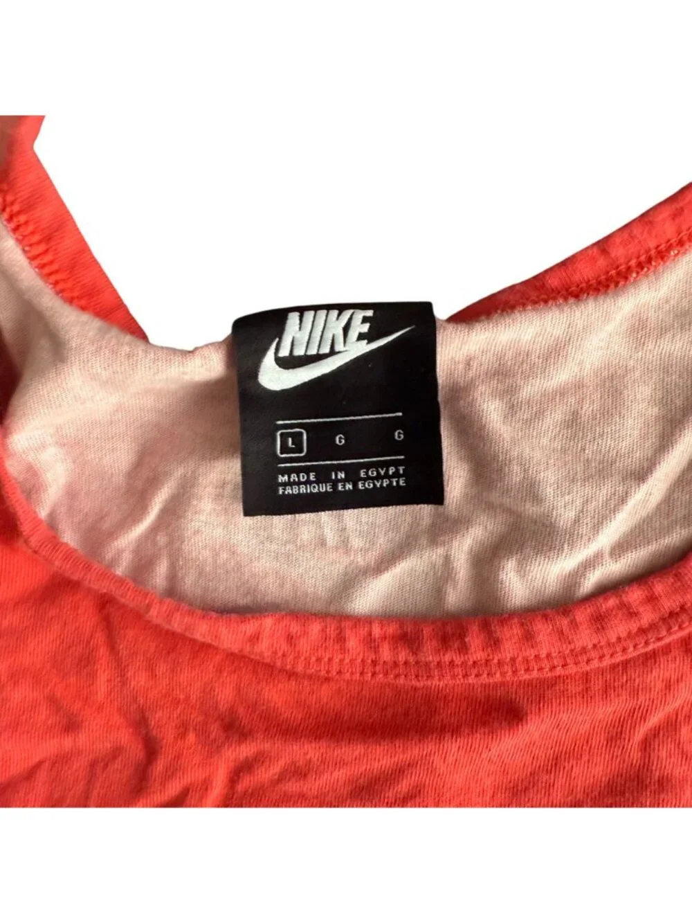 Nike Tie-Dye Tank Top Size L Red & White